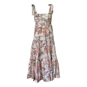 Tiered Linen Floral Zimmerman Maxi